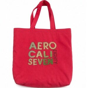 Aeropostale Vintage Y2K Pink Canvas Shoulder Purse Tote Bag Women's